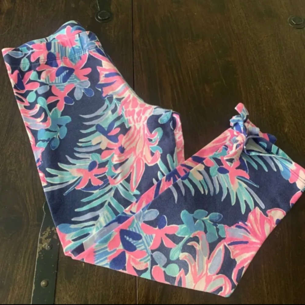 Lilly Pulitzer Girls Leggings 8-10 Large